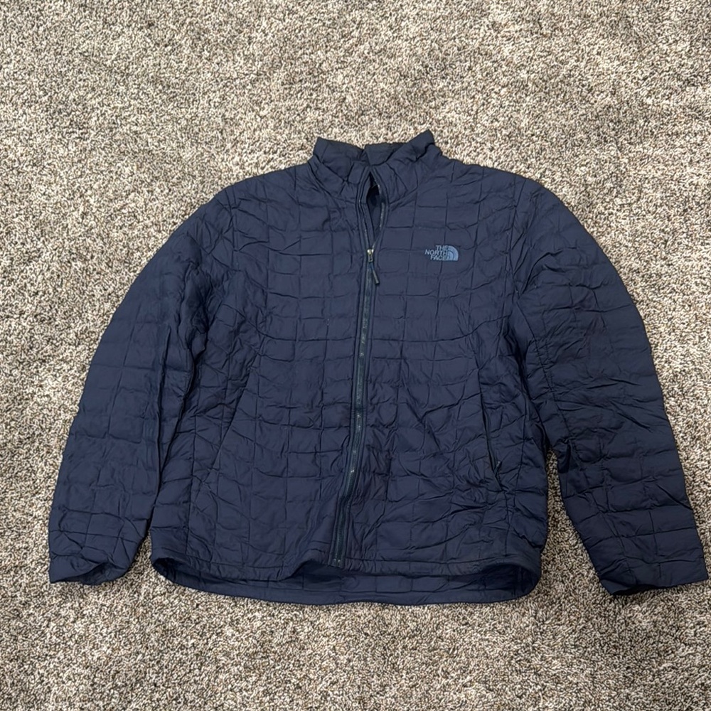 The North Face Blue Quilted Puffer Jacket